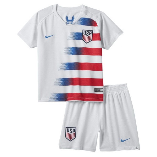 Camiseta Estados Unidos Primera Niño 2018 Blanco